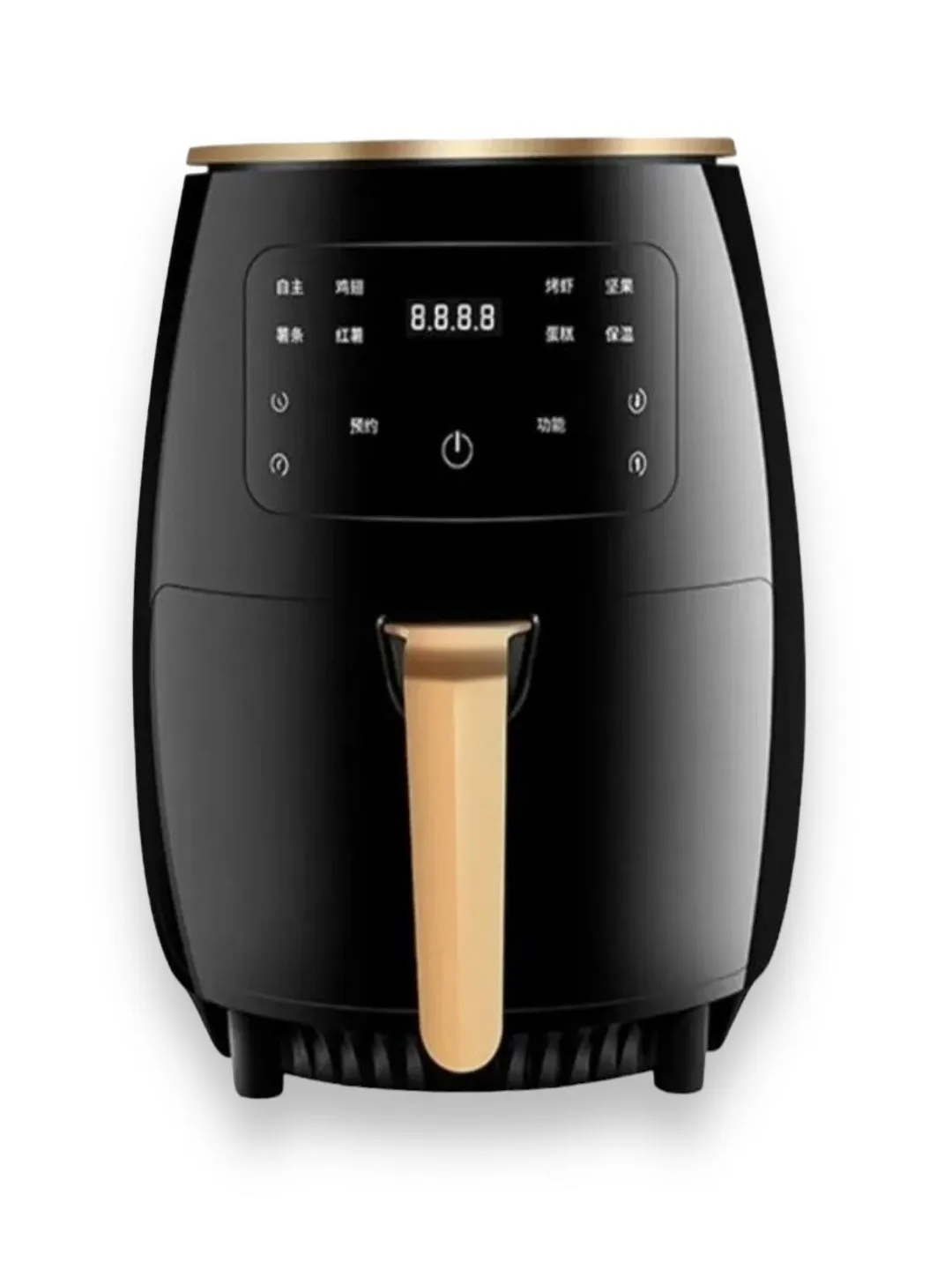 	 Airfryer Freidora De Aire Digital Sin Aceite Silver Crest 6 Litros